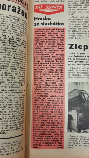 Hrozba ze sluchátka (Průboj 24.1.1989)